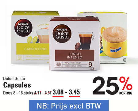 Nescafe   dolce gusto capsules folder aanbieding bij  Sligro - details