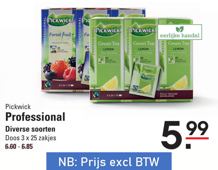 Pickwick   thee folder aanbieding bij  Sligro - details