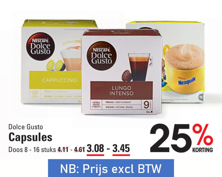 Nescafe   dolce gusto capsules folder aanbieding bij  Sligro - details