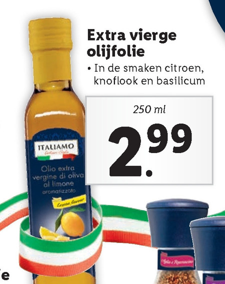 Italiamo   olijfolie folder aanbieding bij  Lidl - details