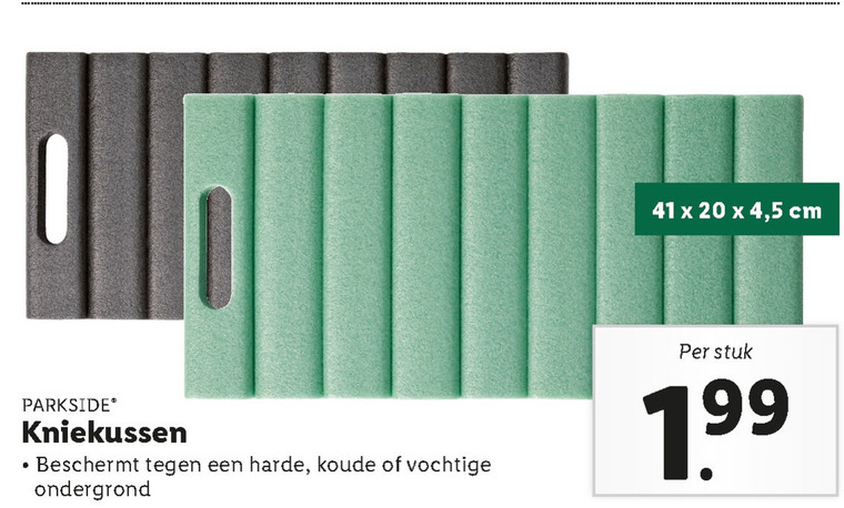 Parkside   kniekussen folder aanbieding bij  Lidl - details