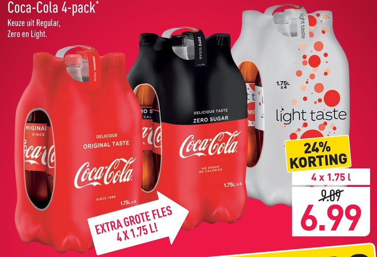 Coca-Cola   cola folder aanbieding bij  Aldi - details