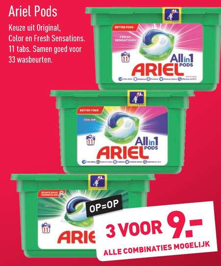 Ariel   wasmiddel folder aanbieding bij  Aldi - details