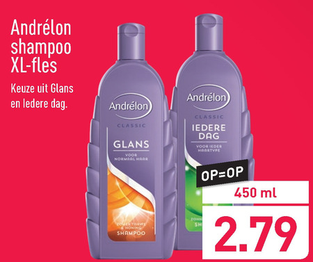 Andrelon   shampoo folder aanbieding bij  Aldi - details