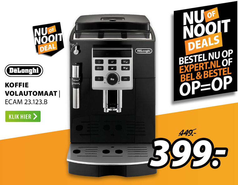 DeLonghi   espressoapparaat folder aanbieding bij  Expert - details