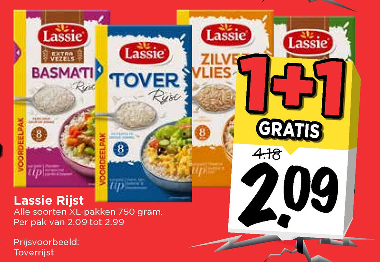 Lassie   rijst folder aanbieding bij  Vomar - details