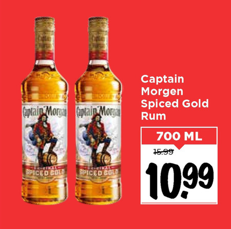 Captain Morgan   rum folder aanbieding bij  Vomar - details