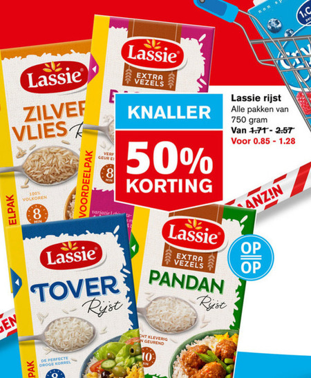 Lassie   rijst folder aanbieding bij  Hoogvliet - details