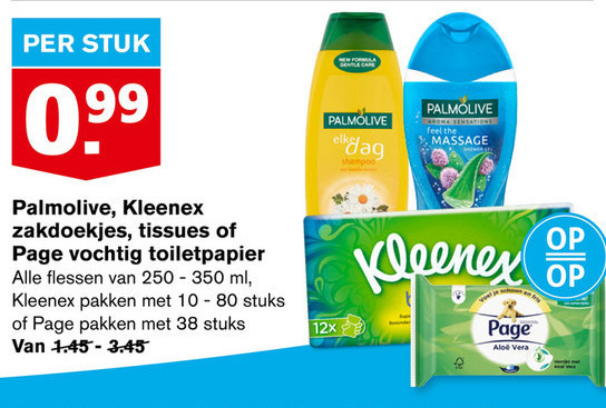 Kleenex   tissue, handzeep folder aanbieding bij  Hoogvliet - details