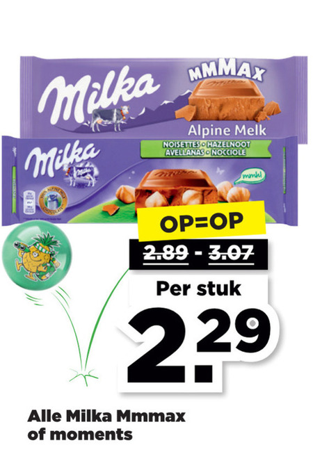 Milka   chocolade folder aanbieding bij  Plus - details