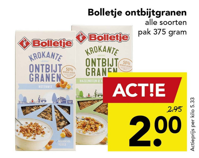 Bolletje   cereals folder aanbieding bij  Deen - details