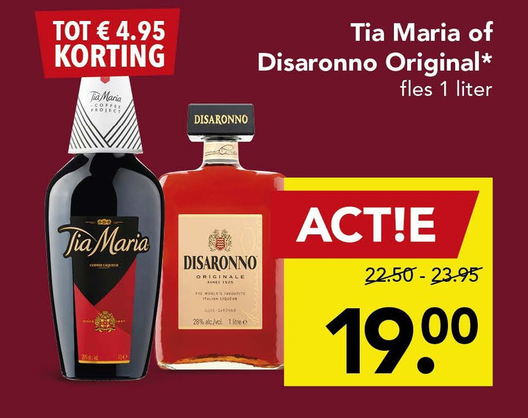 Disaronno   likeur folder aanbieding bij  Deen - details