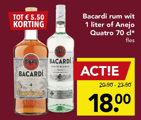 Bacardi   rum folder aanbieding bij  Deen - details