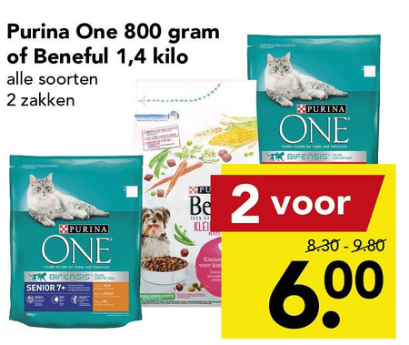 Beneful   hondenvoer, kattenvoer folder aanbieding bij  Deen - details