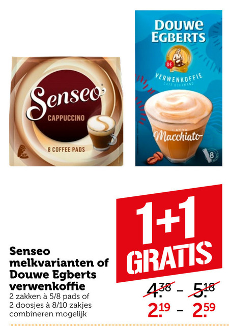 Douwe Egberts   oploskoffie, koffiepad folder aanbieding bij  Coop - details