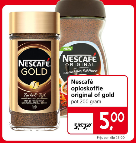 Nescafe   oploskoffie folder aanbieding bij  Jan Linders - details