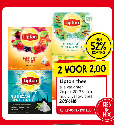 Lipton   thee folder aanbieding bij  Jan Linders - details