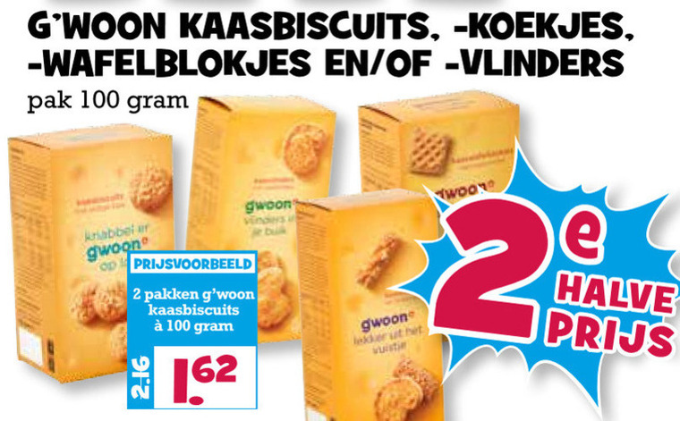 Gwoon   kaaszoutjes folder aanbieding bij  Boons Markt - details