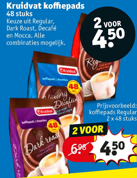 Kruidvat Huismerk   koffiepad folder aanbieding bij  Kruidvat - details