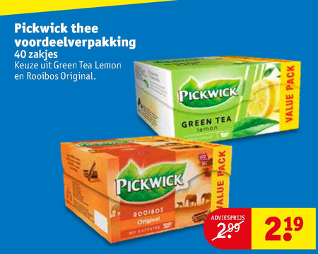 Pickwick   thee folder aanbieding bij  Kruidvat - details