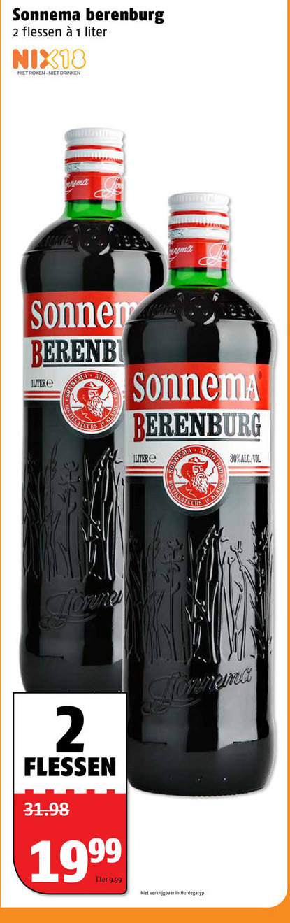 Sonnema   berenburg folder aanbieding bij  Poiesz - details