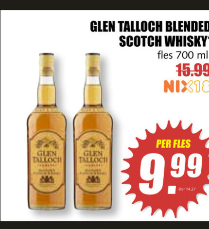 Glen Talloch   whisky folder aanbieding bij  MCD Supermarkt Basis - details