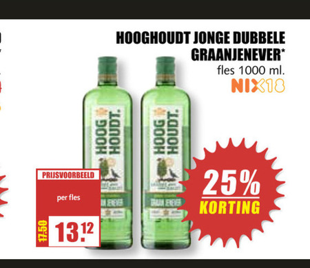 Hooghoudt   jenever folder aanbieding bij  MCD Supermarkt Basis - details