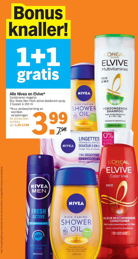 Nivea   shampoo, douchegel folder aanbieding bij  Albert Heijn - details