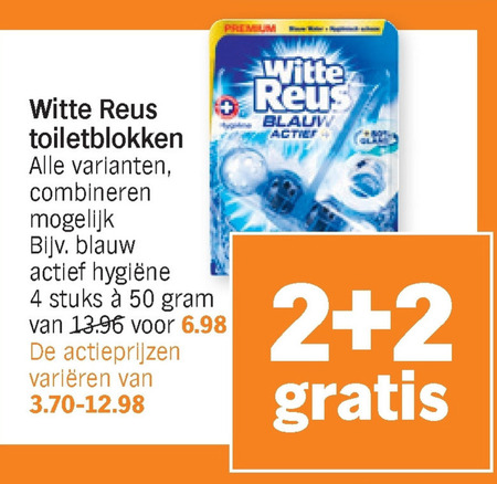 Witte Reus   toiletblok folder aanbieding bij  Albert Heijn - details