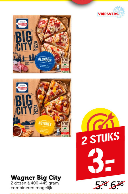 Wagner   diepvriespizza folder aanbieding bij  Coop - details