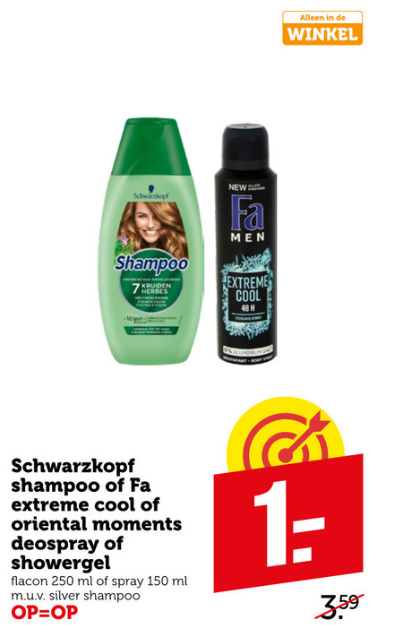 Fa   shampoo, deodorant folder aanbieding bij  Coop - details