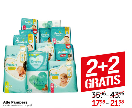 Pampers   luiers, luierbroekjes folder aanbieding bij  Coop - details