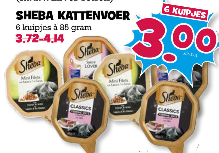 Sheba   kattenvoer folder aanbieding bij  Boons Markt - details