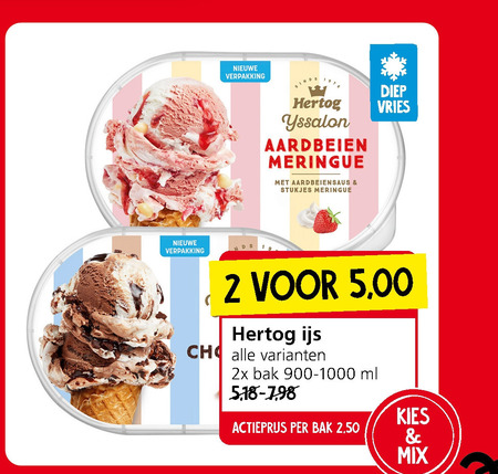 Hertog   ijsspecialiteit folder aanbieding bij  Jan Linders - details