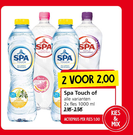 Spa en Fruit   fruitdrank folder aanbieding bij  Jan Linders - details