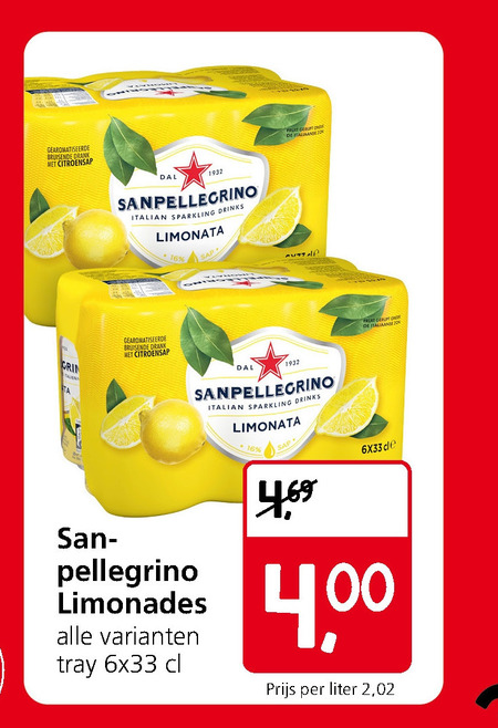 San Pellegrino   fruitdrank folder aanbieding bij  Jan Linders - details