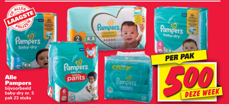 Pampers   luiers, luierbroekjes folder aanbieding bij  Nettorama - details