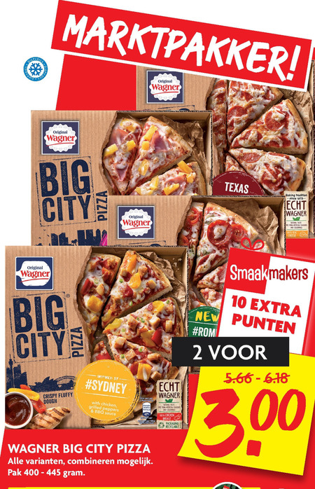 Wagner   diepvriespizza folder aanbieding bij  Dekamarkt - details