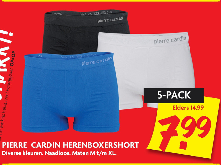 Pierre Cardin boxershort folder bij details