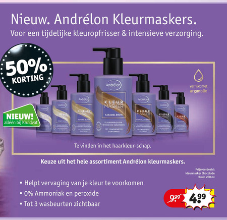 Andrelon   haarmasker folder aanbieding bij  Kruidvat - details