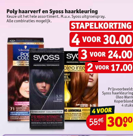 Structureel Voel me slecht Berekening Poly Color haarkleuring folder aanbieding bij Kruidvat - details