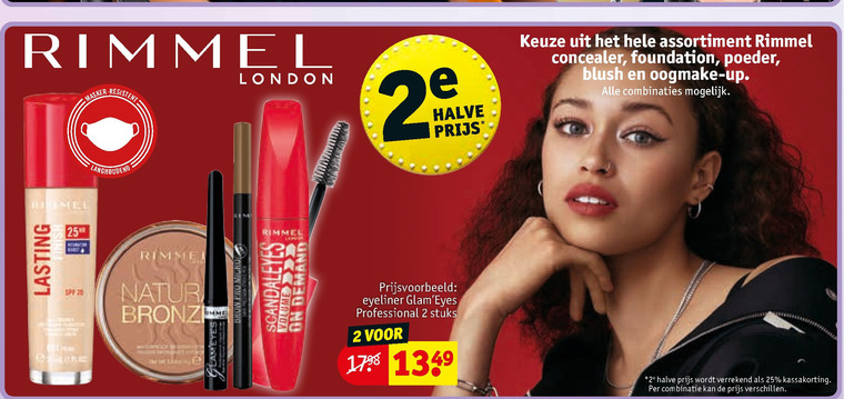 Rimmel   mascara, lipstick folder aanbieding bij  Kruidvat - details