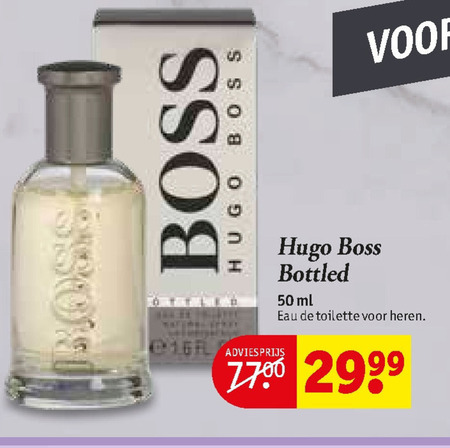 Hugo Boss   eau de toilette folder aanbieding bij  Kruidvat - details