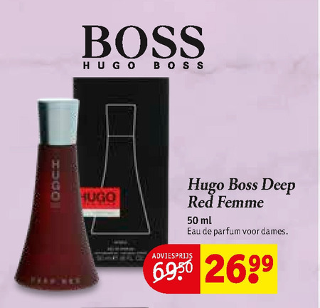 Hugo Boss   eau de parfum folder aanbieding bij  Kruidvat - details