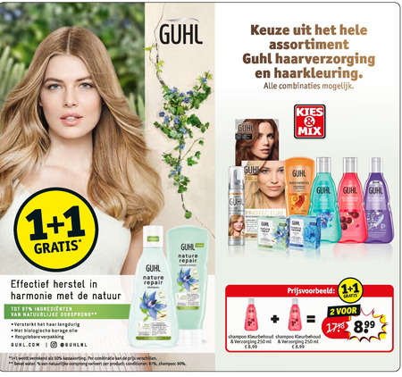 Guhl   haarkleuring, shampoo folder aanbieding bij  Kruidvat - details