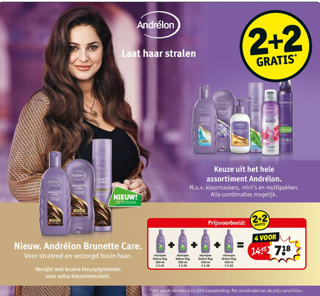 Andrelon   shampoo, conditioner folder aanbieding bij  Kruidvat - details