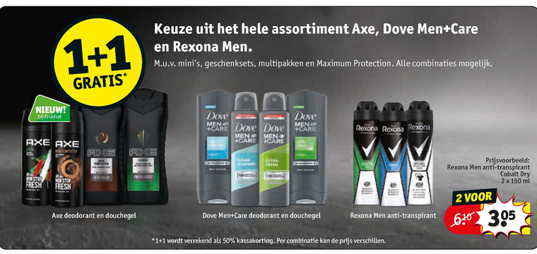 Rexona   deodorant, douchegel folder aanbieding bij  Kruidvat - details