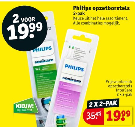 Philips   opzetborstel folder aanbieding bij  Kruidvat - details