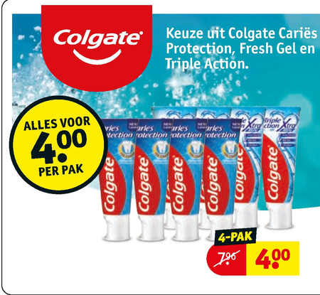 Colgate   tandpasta folder aanbieding bij  Kruidvat - details