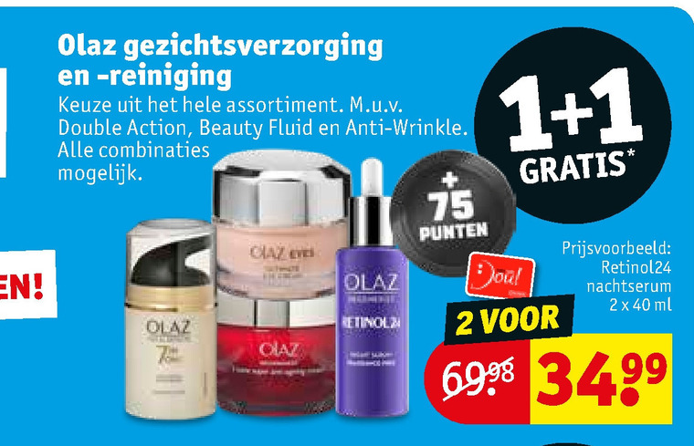 Olaz   dagcreme, gezichtsverzorging folder aanbieding bij  Kruidvat - details